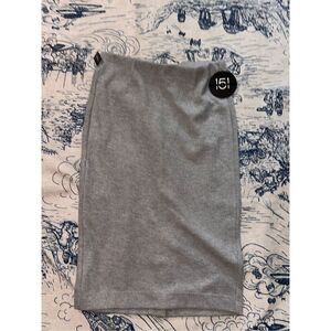 NEW‎ WITH TAGS WOMEN One 5 One Knit Midi Length Skirt Women's Medium grey
